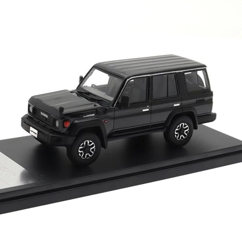 Auto Modell Druckguss 1/43 Für Maßstab TOYOTA LAND CRUISER 2023 Harz Auto Spielzeug Fahrzeuge Metall Modell Auto Dekoration Geschenk Fan Sammlung Hause Dekoration Jungen Mädchen Geschen(Schwarz) von SYYANFEI