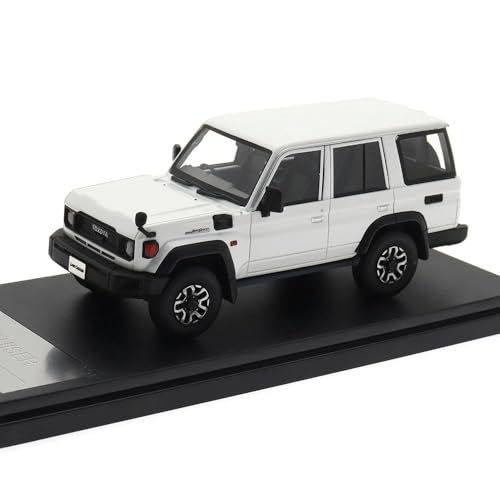 Auto Modell Druckguss 1/43 Für Maßstab TOYOTA LAND CRUISER 2023 Harz Auto Spielzeug Fahrzeuge Metall Modell Auto Dekoration Geschenk Fan Sammlung Hause Dekoration Jungen Mädchen Geschen(White 2) von SYYANFEI