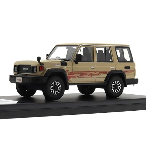 Auto Modell Druckguss 1/43 Für Maßstab TOYOTA LAND CRUISER 2023 Harz Auto Spielzeug Fahrzeuge Metall Modell Auto Dekoration Geschenk Fan Sammlung Hause Dekoration Jungen Mädchen Geschen(Yellow 1) von SYYANFEI