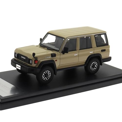 Auto Modell Druckguss 1/43 Für Maßstab TOYOTA LAND CRUISER 2023 Harz Auto Spielzeug Fahrzeuge Metall Modell Auto Dekoration Geschenk Fan Sammlung Hause Dekoration Jungen Mädchen Geschen(Yellow 2) von SYYANFEI