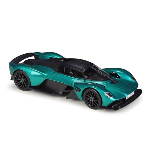 Auto Modell Maßstab 1:18, Druckguss-Metall-Aston Martin Valkyrie Supercar Legierungsautomodell Ornament Sammlerspielzeug Jungen Mädchen Geschen(Grün) von SYYANFEI