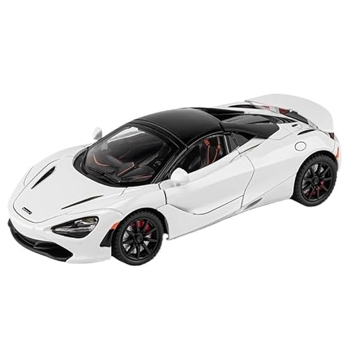 Auto Modell Maßstab 1:24 Druckguss-Metall-McLaren 720s-Automodell, Legierung, Sportwagen Simulation Spielzeugauto-Sammlung Ornamente Jungen Mädchen Geschen(Weiß) von SYYANFEI