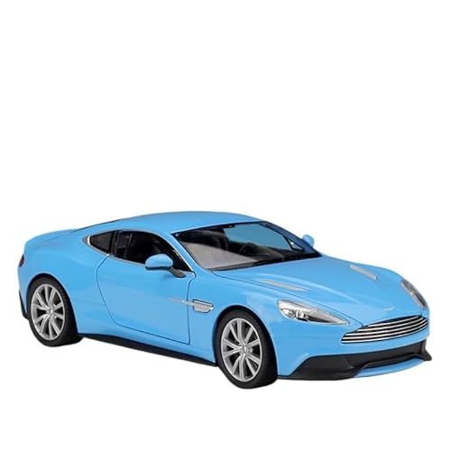 Auto Modell Maßstab 1:24 Metalldruckguss Aston Martin Vanquish DBS Legierung Automodell Sammlerstück Ornament Heimdekoration Spielzeug Jungen Mädchen Geschen(Blue 2.) von SYYANFEI