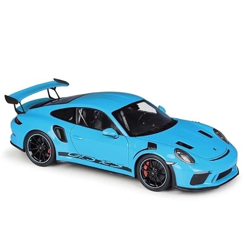 Auto Modell Porsche 911 GT3 RS Welly Diecast 1:18 Für Autosimulator Limitierten Maßstab Sportwagen Metalllegierungsauto Erwachsenenkollektion Jungen Mädchen Geschen(Blau) von SYYANFEI