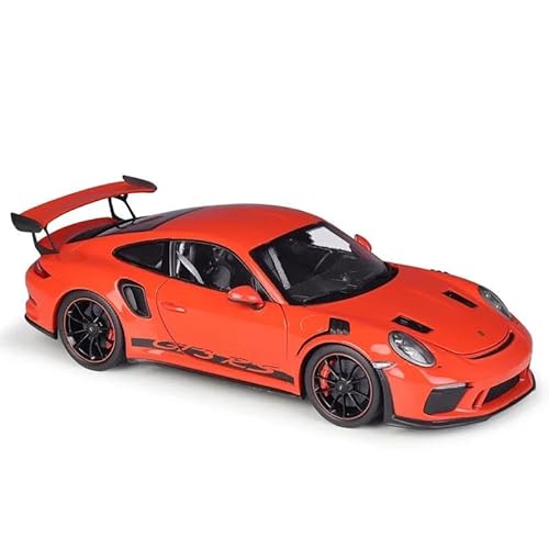 Auto Modell Porsche 911 GT3 RS Welly Diecast 1:18 Für Autosimulator Limitierten Maßstab Sportwagen Metalllegierungsauto Erwachsenenkollektion Jungen Mädchen Geschen(Rot) von SYYANFEI