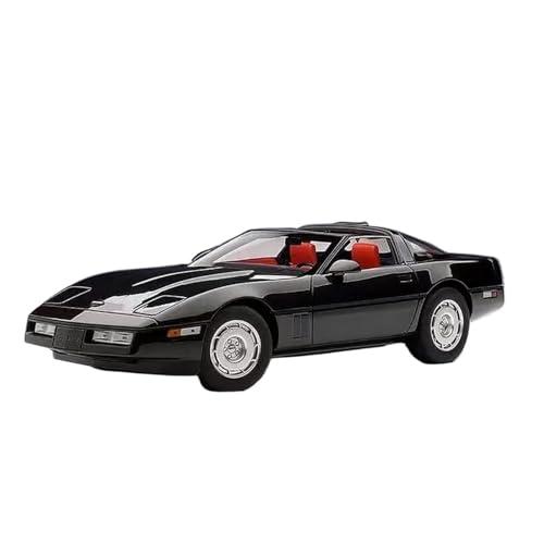 Guss Auto Modell Maßstab 1:18 Für Chevrolet Corvette C4 1986 Special Edition Metallautomodell Fertiges Sammlungsdisplay Fahrzeuge spielzeugauto(Schwarz) von SYYANFEI