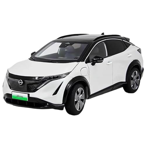 Guss Auto Modell Maßstab 1:18 Für Nissan Ariya New Energy SUV Statisches Metallautomodell Fertiges Miniaturfahrzeug-Sammeldisplay Fahrzeuge spielzeugauto(White) von SYYANFEI