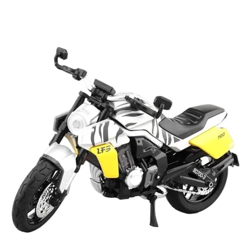 SYYANFEI Mini Alloy Motorrad Model 1/12 Für LFS700 Spielzeug Motorrad Modell Legierung Diecast Simulation Motorrad Spielzeug Für Jungen Geschenk SammlungDekoration Druckguss-Nachbildung(Yellow) von SYYANFEI