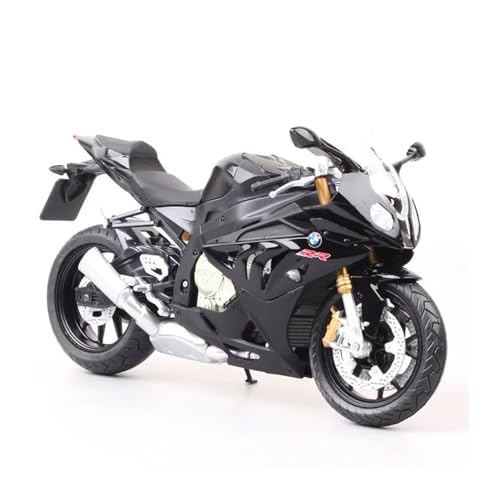 SYYANFEI Mini Alloy Motorrad Model 1:12 für BMW S1000RR 2009 Druckguss-Motorradmodell Spielzeugfahrzeug-Sammlung Autobike Shork-Absorber Druckguss-Nachbildung(Schwarz) von SYYANFEI