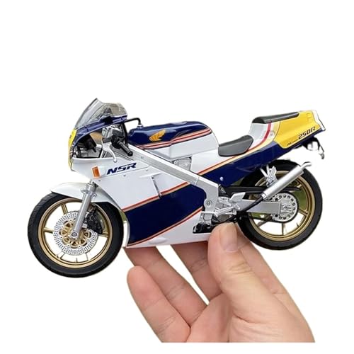 Mini Alloy Motorrad Model 1:12 für NSR 250R SP R4 Rothmans MC18 Motorradmodell Druckguss-Nachbildung(Schwarz) von SYYANFEI