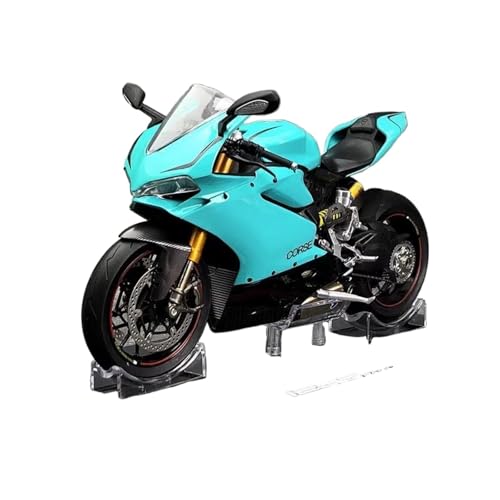 Mini Alloy Motorrad Model Für Ducati1299s MotorräderModell Zimmer Dekor Desktop Anhänger Halloween Druckguss-Nachbildung(Blau) von SYYANFEI