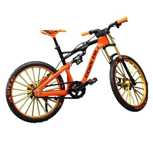 Mini-Mountainbikespielzeug 1:10 Für Legierung Modell Fahrrad Diecast Metall Finger Mountainbike Racing Simulation Erwachsenen Sammlung Spielzeug Kinder JungenMädchengeschenkdekoration(Orange) von SYYANFEI