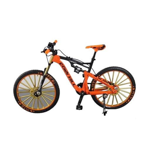 Mini-Mountainbikespielzeug 1:10 Für Modell Legierung Biycle Diecast Mountain Finger Racing Metall Mini BikeSimulation Sammlung Geschenke Spielzeug Jungen JungenMädchengeschenkdekoration(Orange) von SYYANFEI