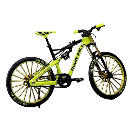 Mini-Mountainbikespielzeug 1:10 für Legierung Modell Fahrrad Diecast Metall Finger Mountainbike Racing Simulation Erwachsenen Sammlung Spielzeug Kinder G33 JungenMädchengeschenkdekoration(Grün) von SYYANFEI