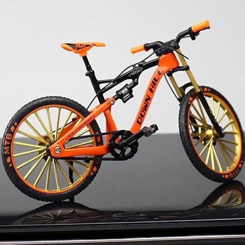 Mini-Mountainbikespielzeug 1:10 für Modell Legierung Fahrrad Diecast Metall Racing Mountainbike SimulationErwachsene Sammlung Geschenke Spielzeug Kinder JungenMädchengeschenkdekoration(Orange) von SYYANFEI