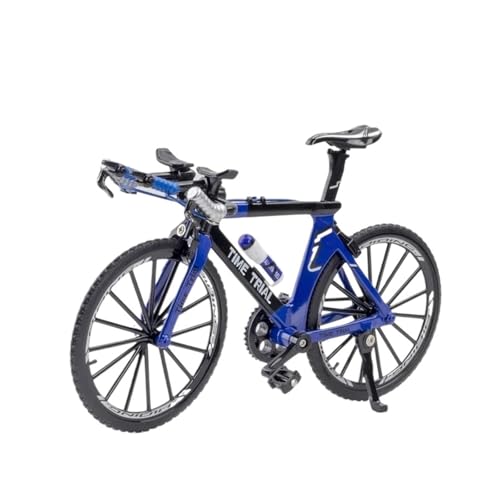 Mini-Mountainbikespielzeug 1:8 Für Legierung Fahrrad Modell Diecast Metall Finger Mountainbike Racing Spielzeug Bend Road Simulation Sammlung Spielzeug Kinder JungenMädchengeschenkdekoration(Blau) von SYYANFEI