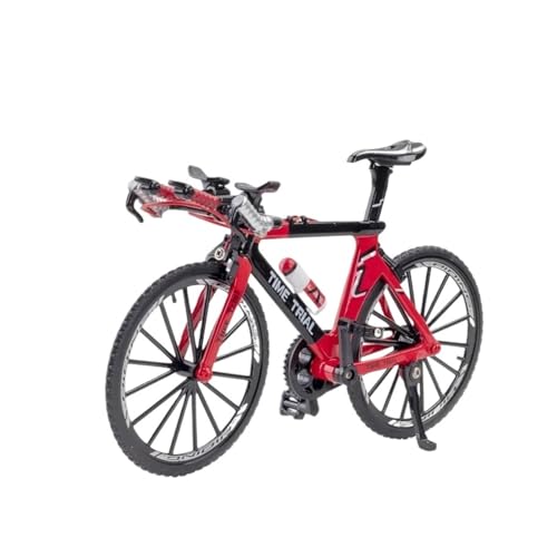 Mini-Mountainbikespielzeug 1:8 Für Legierung Fahrrad Modell Diecast Metall Finger Mountainbike Racing Spielzeug Bend Road Simulation Sammlung Spielzeug Kinder JungenMädchengeschenkdekoration(Rot) von SYYANFEI