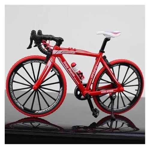 Mini-Mountainbikespielzeug 1:8 Für Mini Finger Mountain Legierung Fahrrad Diecast Modell Metall Bike Racing Bend Road Simulation Sammlung Spielzeug Jungen JungenMädchengeschenkdekoration(Rot) von SYYANFEI