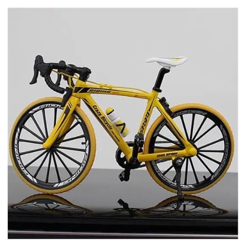 Mini-Mountainbikespielzeug 1:8 Für Mini Finger Mountain Legierung Fahrrad Diecast Modell Metall Bike Racing Bend Road Simulation Sammlung Spielzeug Jungen JungenMädchengeschenkdekoration(Yellow) von SYYANFEI