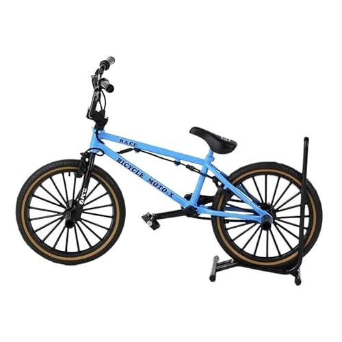 Mini-Mountainbikespielzeug 1:8 für Mini Alloy Racing Fahrrad Diecast Modell MetalMountain Bike Tragbare Simulation Sammlung Kinder Geschenke Jungen Spielzeug JungenMädchengeschenkdekoration(Blau) von SYYANFEI