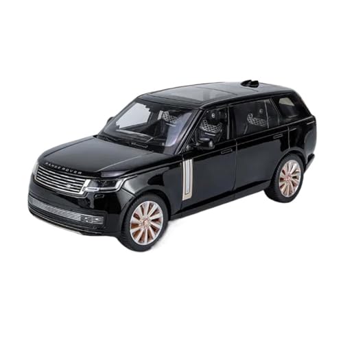 SYYANFEI Auto Modell 1/18 Für Großes Neues Land Range Rover SUV Legierung Auto Modell Diecast Metall Spielzeug Geländewagen Modell Sound Und Licht Jungen Mädchen Geschen(Schwarz) von SYYANFEI