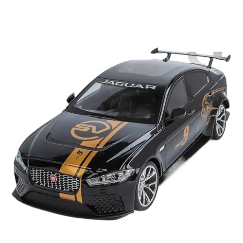 SYYANFEI Auto Modell 1/18 Für Jaguar XE SV Project 8 SUV Legierung Sportwagen Druckguss Metall Auto Spielzeug Sound Und LichtErwachsene Sammlung Jungen Mädchen Geschen(Schwarz) von SYYANFEI