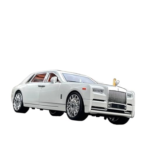 SYYANFEI Auto Modell 1/20 Für Rolls-Royce Phantom Legierung Luxy Auto Modell Sound Und Licht Hobbyist Memorial Sammlung Jungen Jungen Mädchen Geschen(White) von SYYANFEI