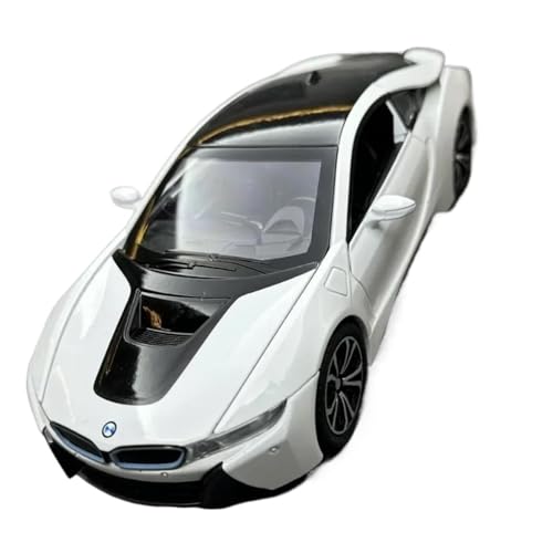 SYYANFEI Auto Modell 1/22 Für Maßstab BMW I8 Sport Auto Modell Sound Licht Kollektive Druckguss Spielzeug Auto Voiture Miniatur Wohnkultur Kleinkinder Kinder Jungen Mädchen Geschenk von SYYANFEI