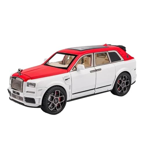 SYYANFEI Auto Modell 1/22 Für Rolls-Royce Cullinan SUV Legierungsauto Metalldruckguss Fahrzeugspielzeug-Sammlung Subtile Sound- Und Lichteffekte Jungen Mädchen Geschen(Rot) von SYYANFEI