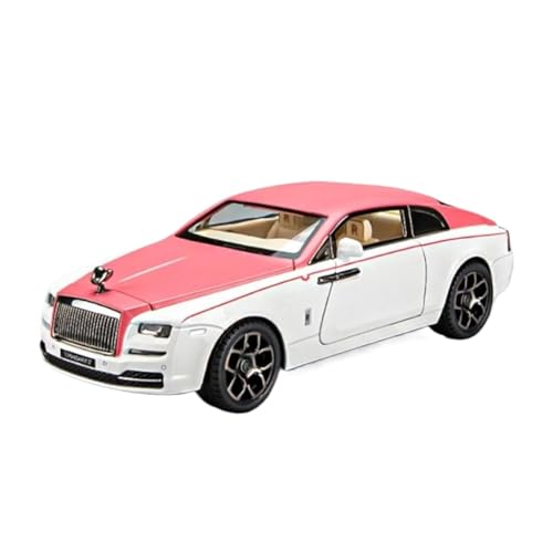 SYYANFEI Auto Modell 1/22 Für Rolls Royce Wraith Legierung Auto Modell Druckguss Metall Spielzeug Luxy Auto Sammlung Simulation Sound Und Licht Jungen Mädchen Geschen(Rosa) von SYYANFEI