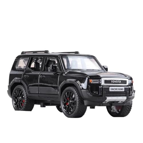 SYYANFEI Auto Modell 1/32 Für Toyota Prado Land Cruiser Legierung Geländewagen Auto Modell Simulation Sound Und Licht Spielzeug Bastler Jungen Mädchen Geschen(Schwarz) von SYYANFEI