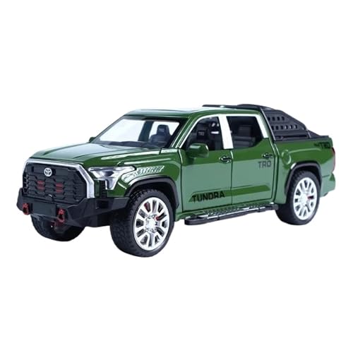 SYYANFEI Auto Modell 1/32 Für Tundra Legierung Druckguss Metall Geländewagen Automodell Sound Und Licht Spielzeug Sammlung Dekoration Kleinkinder Kinder Jungen Mädchen Geschenk(Grün) von SYYANFEI