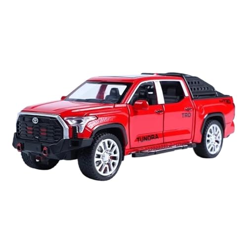 SYYANFEI Auto Modell 1/32 Für Tundra Legierung Druckguss Metall Geländewagen Automodell Sound Und Licht Spielzeug Sammlung Dekoration Kleinkinder Kinder Jungen Mädchen Geschenk(Rot) von SYYANFEI