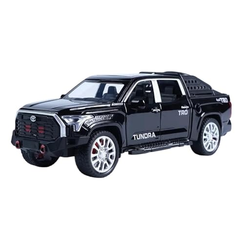 SYYANFEI Auto Modell 1/32 Für Tundra Legierung Druckguss Metall Geländewagen Automodell Sound Und Licht Spielzeug Sammlung Dekoration Kleinkinder Kinder Jungen Mädchen Geschenk(Schwarz) von SYYANFEI