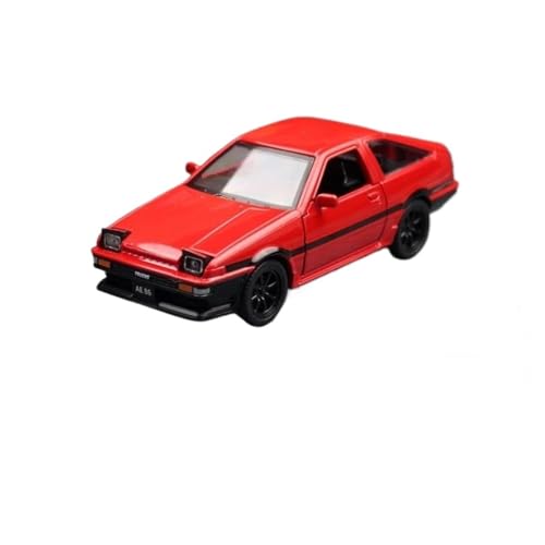 SYYANFEI Auto Modell 1/37 Für Toyota Trueno AE86 Legierung Sportwagen Druckguss Metall Rennwagen Fahrzeuge Simulation Miniatur Jungen Mädchen Geschen(Rot) von SYYANFEI