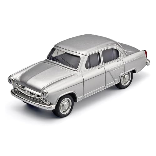 SYYANFEI Auto Modell 1/43 Für Wolga GAZ-21 Legierung AutoDiecasts Metall Spielzeug Klassische Fahrzeuge Simulation Sound Und Licht Sammlung Jungen Mädchen Geschen(Grau) von SYYANFEI