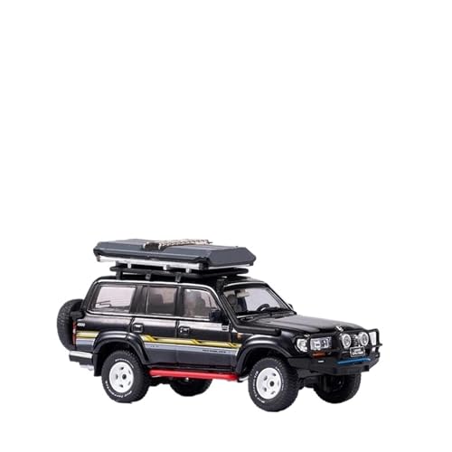 SYYANFEI Auto Modell 1/64 Für Land Cruiser LC80 Diecast Modell Spielzeug Auto Simulation Auto Spielzeug Sammlung Dekorative Büro Ornamente Jungen Mädchen Geschen(Schwarz) von SYYANFEI