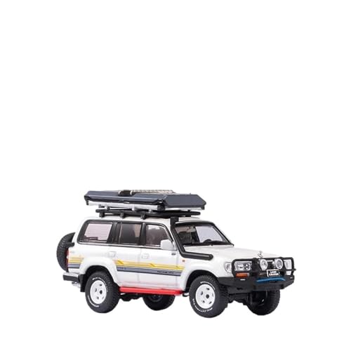 SYYANFEI Auto Modell 1/64 Für Land Cruiser LC80 Diecast Modell Spielzeug Auto Simulation Auto Spielzeug Sammlung Dekorative Büro Ornamente Jungen Mädchen Geschen(Weiß) von SYYANFEI