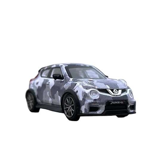 SYYANFEI Auto Modell 1/64 Für Nissan Juke R SUV Legierung Diecast Metall Spielzeug Fahrzeug Simulation Miniatur Sammlung Jungen Mädchen Geschen(Grau) von SYYANFEI