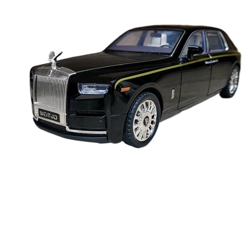 SYYANFEI Auto Modell 1 18 Für Rolls-Royce Legierung Automodell Simulation Phantom Großes Spielzeugauto Bumerang Serie Ornamente Jungen Mädchen Geschen(Schwarz) von SYYANFEI