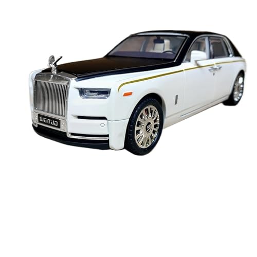 SYYANFEI Auto Modell 1 18 Für Rolls-Royce Legierung Automodell Simulation Phantom Großes Spielzeugauto Bumerang Serie Ornamente Jungen Mädchen Geschen(Weiß) von SYYANFEI