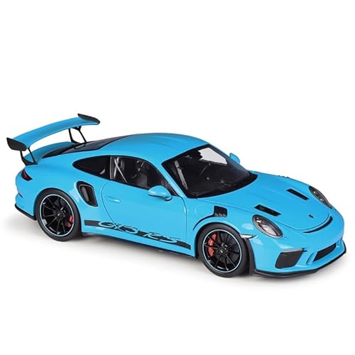 SYYANFEI Auto Modell 1 18: Für Porsche 911 GT3RS Sportwagen Aus Metalldruckguss Im Maßstab Legierung Modellsammlung Spielzeug Erwachsene Jungen Mädchen Geschen(Blau) von SYYANFEI