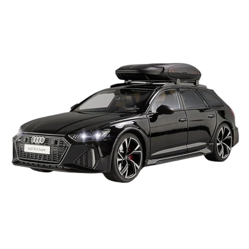 SYYANFEI Auto Modell 1:18 Für Audi RS6 Avant Station Wagon Legierungsdruckguss-Modellauto. Sammeln Sie Dekorative Ornamente Jungen Mädchen Geschen(Schwarz) von SYYANFEI