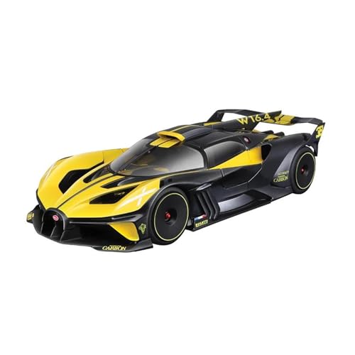 SYYANFEI Auto Modell 1:18 Für Bugatti Bolide Classic Supercar Legierung Luxusauto Druckgussauto Spielzeugsammlung Sammlung Dekoration Jungen Mädchen Geschen(Yellow) von SYYANFEI