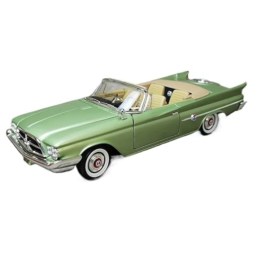 SYYANFEI Auto Modell 1:18 Für Chrysler Classic 1960 300FC Nostalgisches Souvenir Cabrio Metallmodell Enthusiasten Geschenk Jungen Mädchen Geschen(Grün) von SYYANFEI