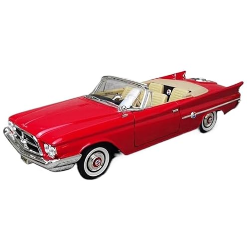 SYYANFEI Auto Modell 1:18 Für Chrysler Classic 1960 300FC Nostalgisches Souvenir Cabrio Metallmodell Enthusiasten Geschenk Jungen Mädchen Geschen(Rot) von SYYANFEI