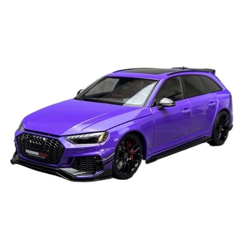 SYYANFEI Auto Modell 1:18 Für Den Cast Audi RS4 2022 Wagen-Legierungsauto-Model Nach Hause Oder Bürodekoration Für Mann Frau Ihn Oder Sie Jungen Mädchen Geschen(Purple) von SYYANFEI