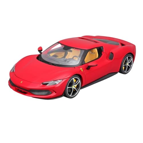 SYYANFEI Auto Modell 1:18 Für Ferrari 296 GTB FXXK EVO, Limitierte Edition Legierung Luxusfahrzeug Druckgussautos, Spielzeugkollektion Jungen Mädchen Geschen(Rot) von SYYANFEI