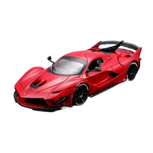 SYYANFEI Auto Modell 1:18 Für Ferrari FXXK Evo Statisches Automodell Metalllegierung Simulation Automodell Sammlung Ornament Spielzeug Jungen Mädchen Geschen(Rot) von SYYANFEI