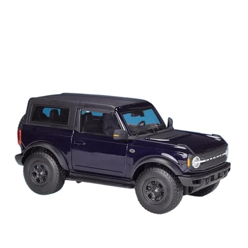 SYYANFEI Auto Modell 1:18 Für Ford 2021 Bronco Wildtrak Simulation Legierung Fertiges Automodell Mit Base Collection Ornament Jungen Mädchen Geschen(Schwarz) von SYYANFEI